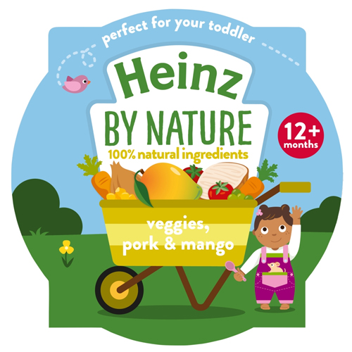 HEINZ VEGGIES, PORK & MANGO  TRAY 1+ YEAR 200G