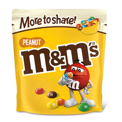 M&M'S PEANUT CHOCOLATE MORE TO SHARE POUCH 200G