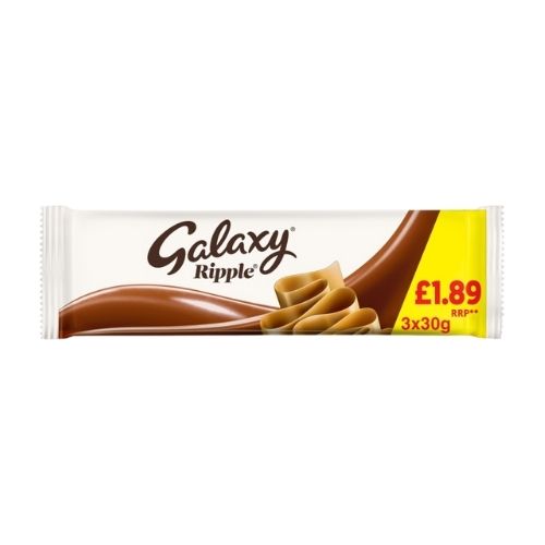 GALAXY RIPPLE MULTIPACK PMP £1.89 3PK 90G