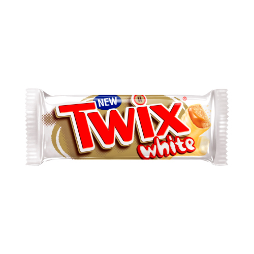 TWIX WHITE CHOCOLATE BISCUIT TWIN BARS 46G