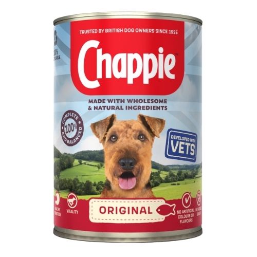 CHAPPIE ADULT WET DOG FOOD TIN ORIGINAL IN LOAF 412G