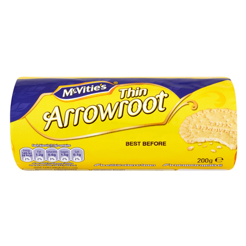 MCVITIE'S THIN ARROWROOT BISCUITS 200G