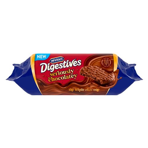 MCVITIE'S DIGESTIVES SERIOUSLY CHOCOLATEY BISCUITS 250G