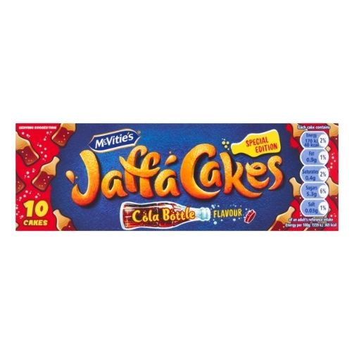MCVITIE'S JAFFA CAKES CHOCOLATE BISCUITS COLA 10 CAKES 110G