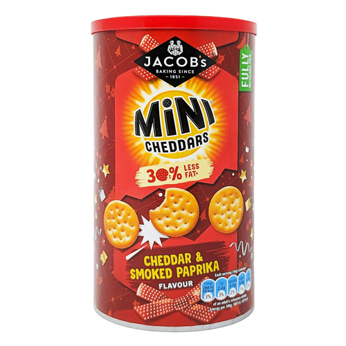 JACOB'S BITES SMOKED PAPRIKA CRACKERS 10X 125G