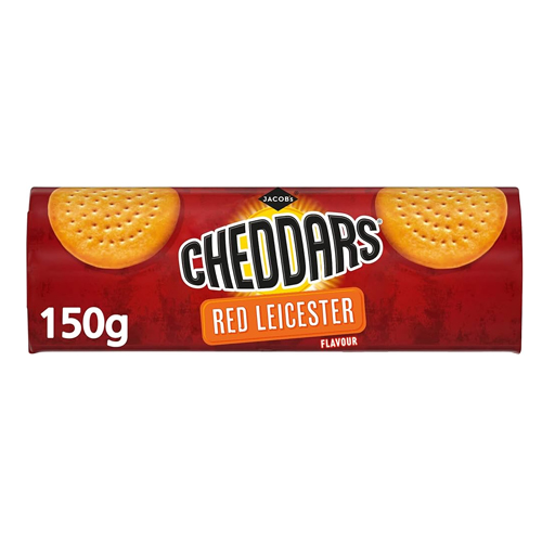 JACOB'S BITES RED LEICESTER CRACKERS 125G