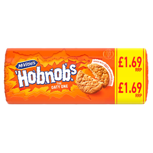 MCVITIE'S HOBNOBS BISCUITS THE OATY ONE PMP £1.69 255G