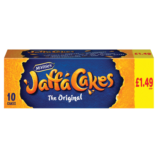MCVITIE'S JAFFA CHOCOLATE BISCUITS 10 CAKES PMP £1.49 110G