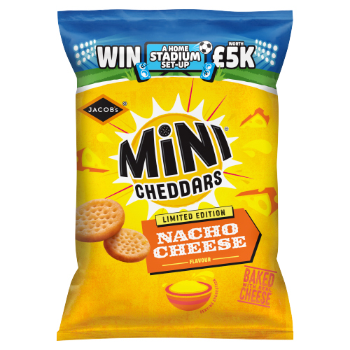 JACOBS MINI CHEDDARS NACHO CHEESE 150G