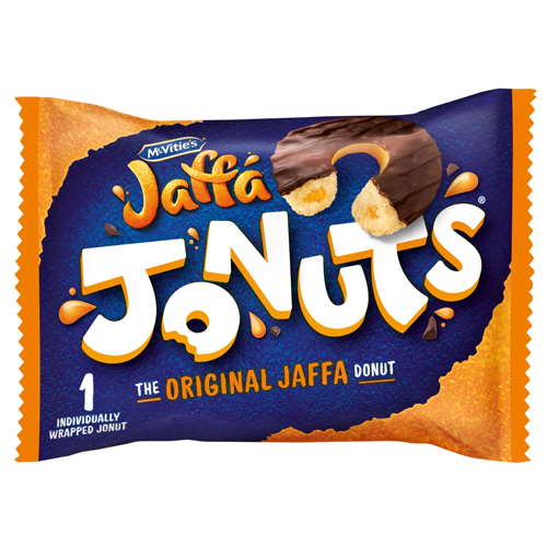 MCVITIE'S JAFFA CAKES JAFFA JONUTS BISCUITS SINGLE SERVE 43G