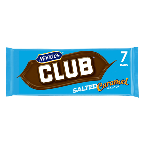 MCVITIE'S CLUB SALTED CARAMEL 7PK 161G