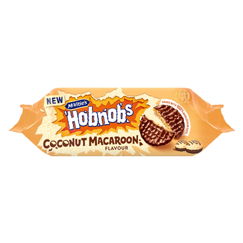 MCVITIE'S HOBNOBS CHOCOLATE COCONUT MACAROON BISCUITS 262G