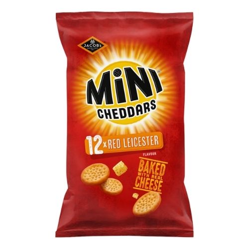 JACOB'S MINI CHEDDARS RED LEICESTER 12PK 276G