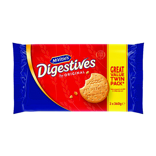 MCVITIE'S DIGESTIVES THE ORIGINAL BISCUITS TWIN 2PK 360G