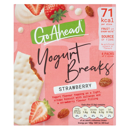 GO AHEAD YOGURT BREAK STRAWBERRY 4PK 142G