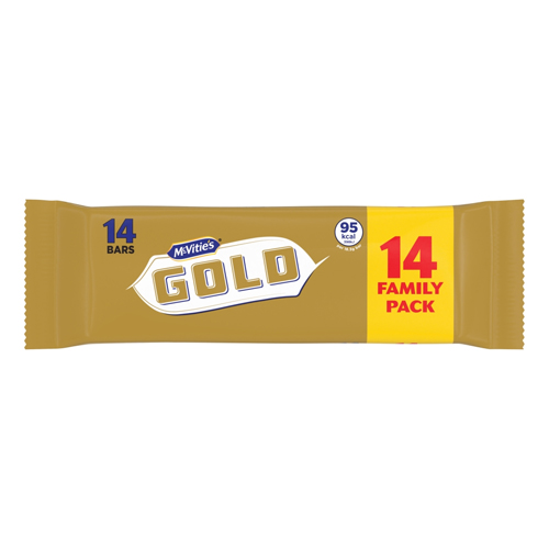 MCVITIE'S GOLD CARAMEL BISCUIT BARS 14PK 256G
