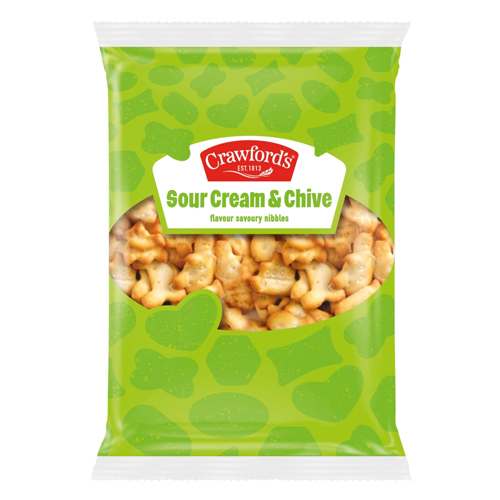 CRAWFORD’S SOUR CREAM & CHIVE FLAVOUR SAVOURIES 200G