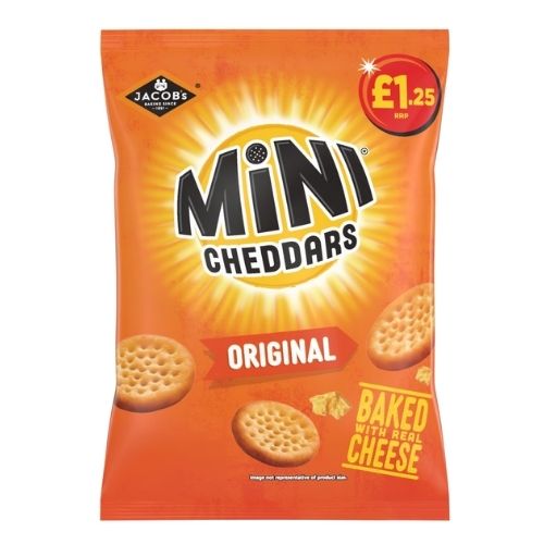 JACOB'S MINI CHEDDARS ORIGINAL PMP £1.25 90G