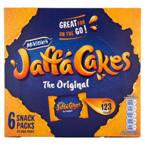 MCVITIES JAFFA CAKES SNACK PACK 6PK