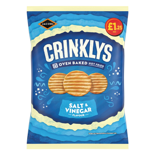 JACOB'S CRINKLYS SALT & VINEGAR PMP £1.25 90G