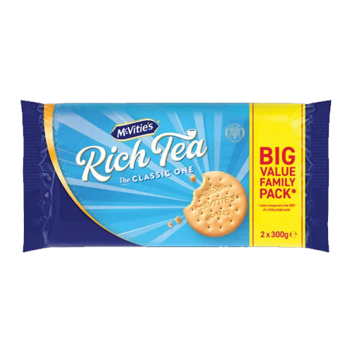 MCVITIE'S RICH TEA CLASSIC BISCUITS TWIN 2PK 300G
