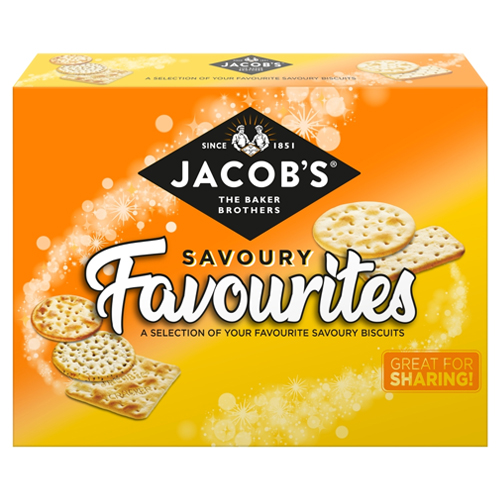 JACOB'S SAVOURY FAVOURITES CRACKERS ASSORTMENT 200G