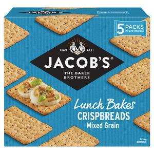 JACOB'S LUNCH BAKES CRISPBREADS MIXED GRAIN 190G