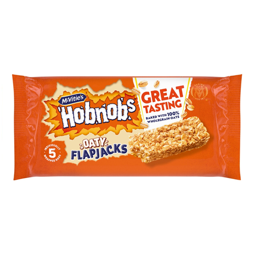 MCVITIES HOBNOBS OATY FLAPJACK SNACKSIZE 5PK 131.8G