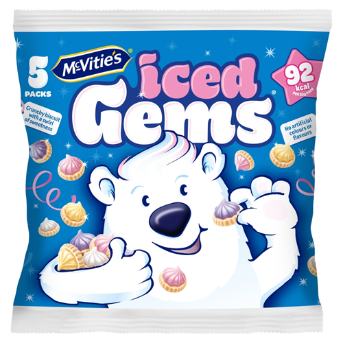 MCVITIE'S ICED GEMS BISCUITS 7X 5PK 23G