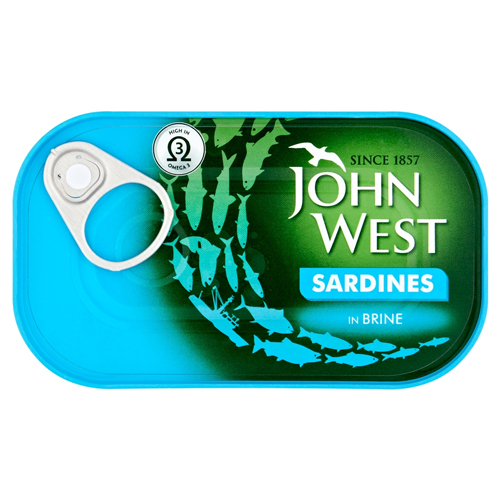 JOHN WEST SARDINES IN BRINE 120G