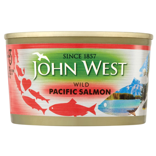 JOHN WEST WILD PACIFIC SALMON TIN 213G