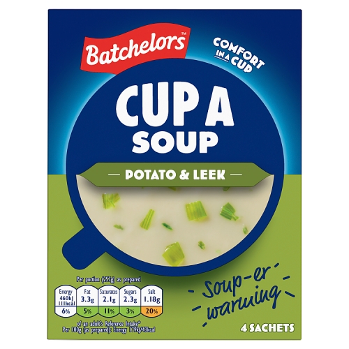 BATCHELORS CUP A SOUP POTATO & LEEK 107G
