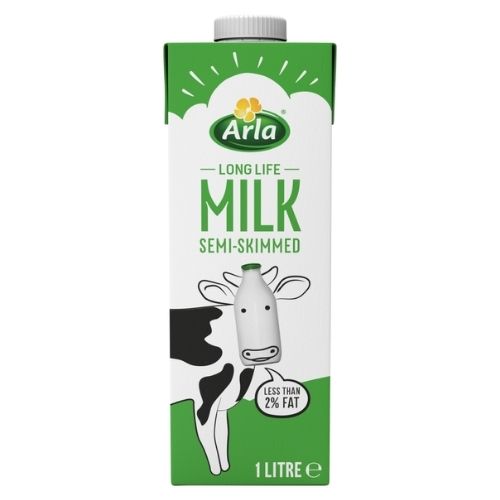 ARLA UHT MILK SEMI SKIMMED 1L