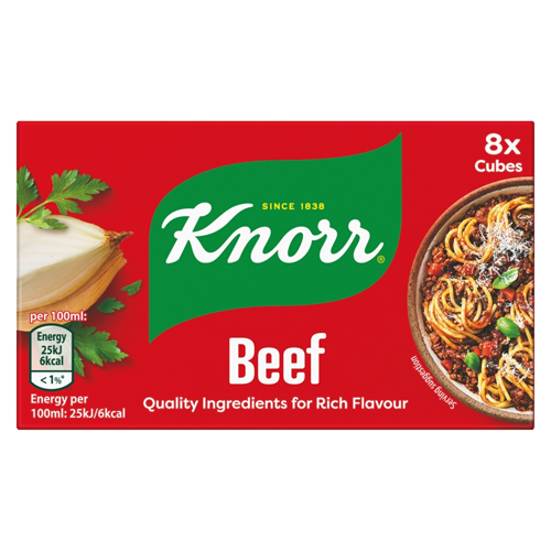 KNORR BEEF STOCK CUBES 80G