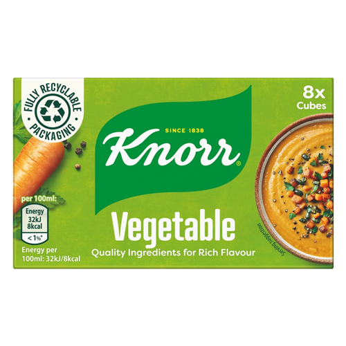 KNORR VEGETABLE STOCK CUBES 80G