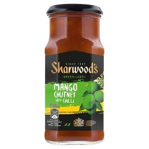 SHARWOOD'S GREEN LABEL MANGO CHUTNEY WITH CHILLI 360G