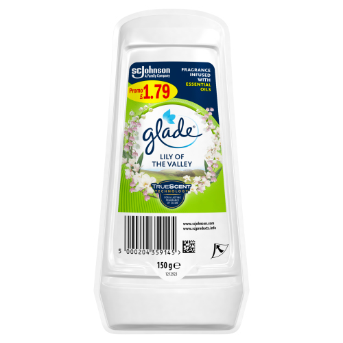 GLADE SOLID GEL LILY OF THE VALLEY PMP £1.79 150G