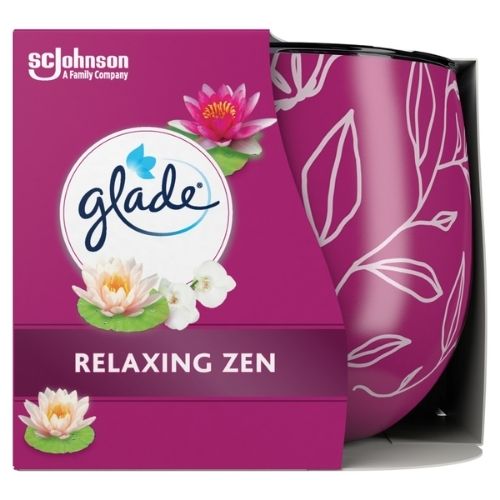 GLADE CANDLE RELAXING ZEN 108G