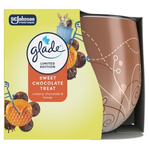 GLADE CANDLE CHOCOLATE HONEY 108G