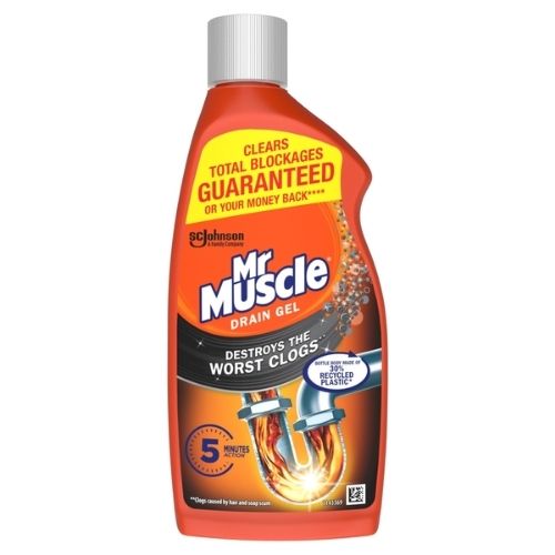 MR MUSCLE KITCHEN BATHROOM DRAIN GEL 500ML
