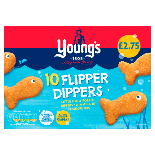 YOUNG'S 10 FLIPPER DIPPERS PMP £2.75 250G