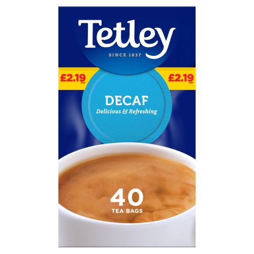 TETLEY DECAF PMP £2.19 40S
