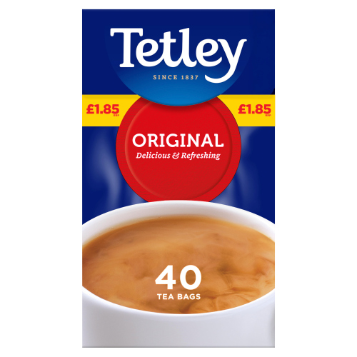 TETLEY ORIGINAL TEABAGS PMP £1.85 40S