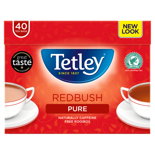 TETLEY REDBUSH TEA BAGS 40S 100G