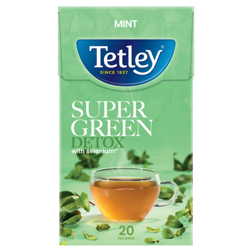 TETLEY SUPER GREEN DETOX MINT 20S 2G