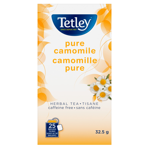 TETLEY PURE CAMOMILE 25 ENVELOPED TEA BAGS 32.5G