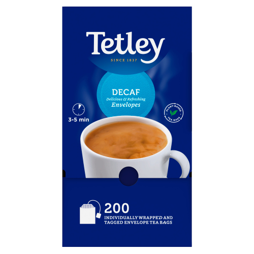 TETLEY 200 DECAF TEA BAGS 400G