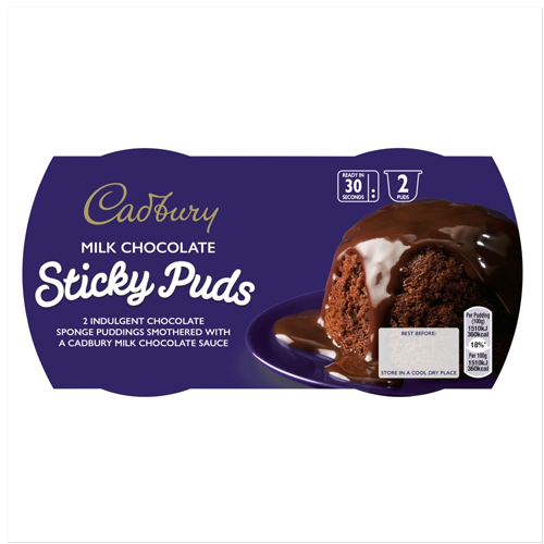 CADBURY MILK CHOCOLATE SPONGE PUDDING DESSERTS 95G