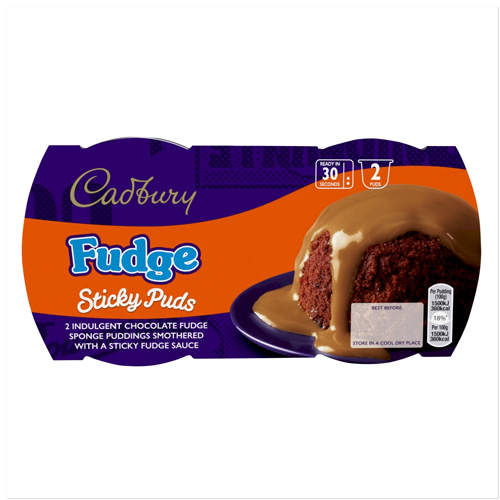CADBURY FUDGE STICKY SPONGE PUDDING DESSERTS 95G