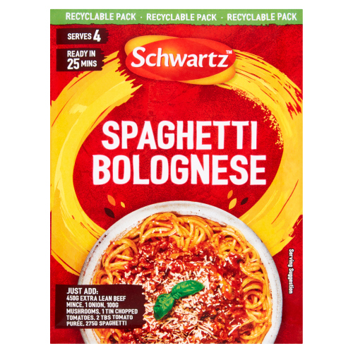 SCHWARTZ SPAGHETTI BOLOGNESE RECIPE MIX 40G
